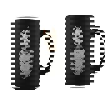 Westie ホワイトハイランドテリアポケット 犬の飼い主用 コーヒーマグ - Kawaiitshirt