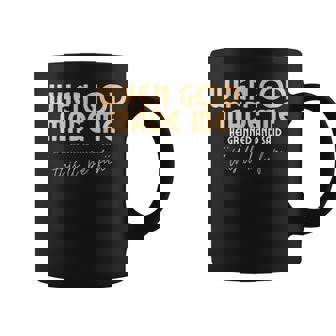 When God Made Me Sarcastic Retro Humor Quote Coffee Mug - Monsterry
