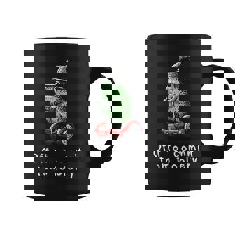 Whimsical Frog Wizard Off To Commit Tom Foolery Frog Meme Coffee Mug | Mazezy