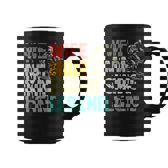 Wife Mom Skiing Legend Vintage Mother's Day Coffee Mug - Thegiftio