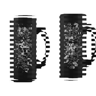 Witch Aesthetic Goth Grunge Punk Emo Botanical Cat Skull Tasse - Cadeauxyz