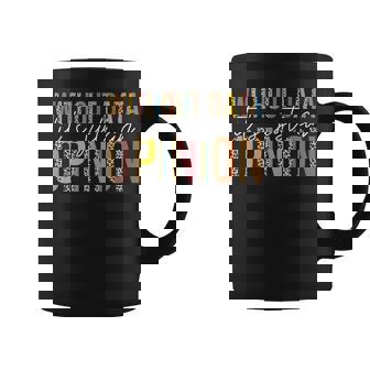 Without Data It's Just An Opinion Psychologist Leopard Print Coffee Mug - Monsterry