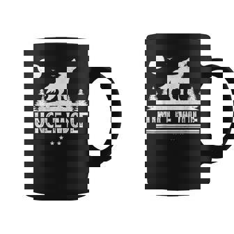 Wolf Animal Lover Retro Uncle Wolf Father's Day Coffee Mug - Thegiftio