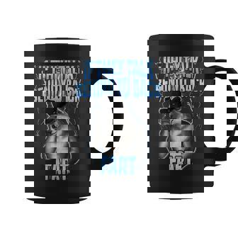 If They Talk Behind Your Back Fart Wolf Meme Coffee Mug - Monsterry