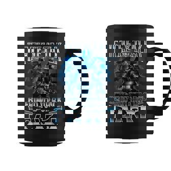 If They Talk Behind Your Back Fart Unhinged Alpha Wolf Coffee Mug | Mazezy