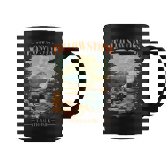 Yellowstone National Park Vintage Hiking Camping Coffee Mug - Thegiftio UK