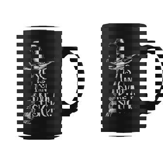 Yes I Can Drive A Stick Halloween Spooky Witch Coffee Mug | Seseable FR