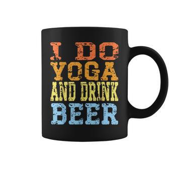 Yo Hago Yoga Y Bebo Cerveza Bebida Divertida Fiesta Hombres Es Cerveza Taza de café - Regaloses