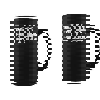 「The Real Boss」メンズ&レディース アンティーク調グラフィックtシャツ コーヒーマグ - Kawaiitshirt