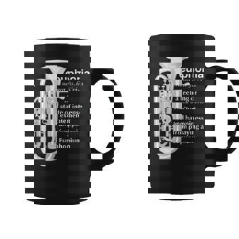 「Euphoria」吹奏楽のためのユーフォニアムユーモア 面白いユーフォニアム コーヒーマグ - Kawaiitshirt