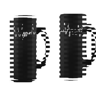 【Yome】心電図 ハートビート 嫁好き よめ 夫婦お揃い 結婚祝い カップル ペアルック おもしろ ペア ネタ 可愛い コーヒーマグ - Kawaiitshirt