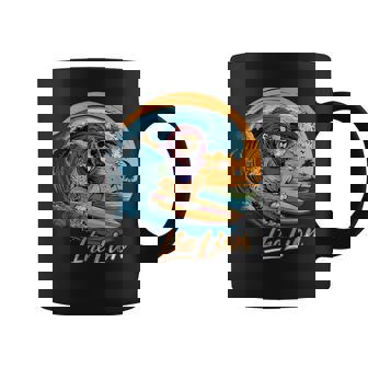 おもしろい ライオン サーフィン ライオン スポーツ サーファー 動物 恋人 夏 コーヒーマグ - Kawaiitshirt