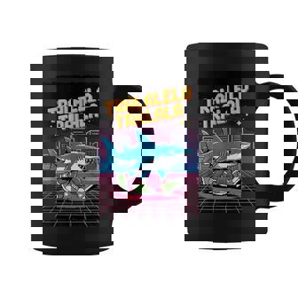 おもしろイタリアンゲーマー ミーム トララレロ トラララ 8ビット シャーク キッズ コーヒーマグ - Kawaiitshirt