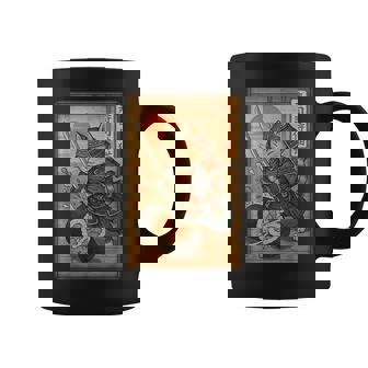 おもしろ寿司 侍猫 道場 夕日 浮世絵 漫画 漢字アート コーヒーマグ - Kawaiitshirt