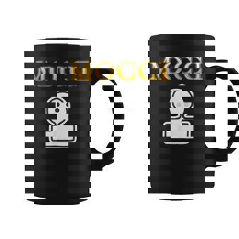 おもち Mocci 餅『おやつ ポップ』ブランド ロゴ パロディ お菓子 おやつ 面白い かわいい コーヒーマグ - Kawaiitshirt