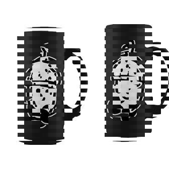 かわいい どんぐり 笑顔 ハッピー どんぐり ブラックワーク ミニマリスト コーヒーマグ - Kawaiitshirt