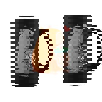 かわいい カピバラ ドリンク バブルティー カワイイ Capy Lover キッズ ガールズ コーヒーマグ - Kawaiitshirt