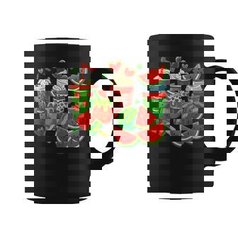 かわいい スイカ好き 夏 フルーツ スイカ アイスコーヒー コーヒーマグ - Kawaiitshirt