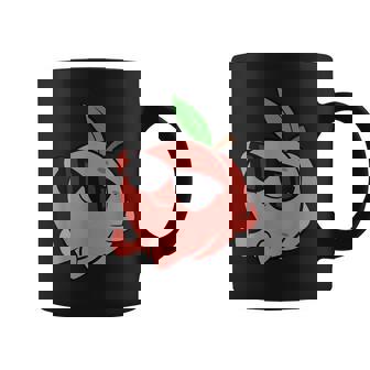 かわいい 桃 フルーツ リラックス のんびりピーチ コーヒーマグ - Kawaiitshirt