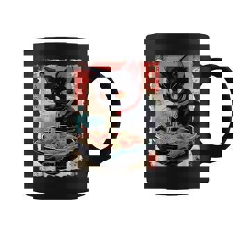 かわいい 黒猫 ラブ ラーメン カワイイ ねこ アニメ 日本語 コーヒーマグ - Kawaiitshirt