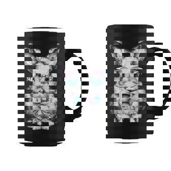 かわいいエステティックイースターボウタイバニーウサギメガネ付き コーヒーマグ - Kawaiitshirt