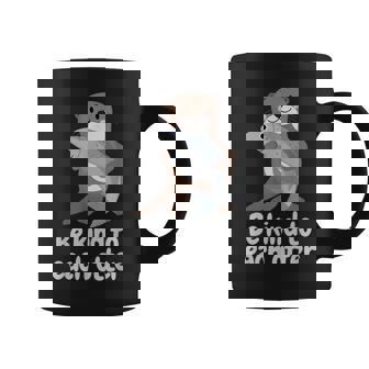 かわいいカワウソと魚と面白い言い方おかしいカワウソ コーヒーマグ - Kawaiitshirt