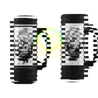 かわいいグリーンエイリアンヘッドufoスペースフェイス コーヒーマグ - Kawaiitshirt