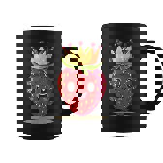 かわいいストロベリーロイヤルティで面白いタッチ。 コーヒーマグ - Kawaiitshirt