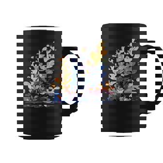 かわいい水彩 ウミウシの昆布の葉 羊 海洋の葉 ナメクジ コーヒーマグ - Kawaiitshirt