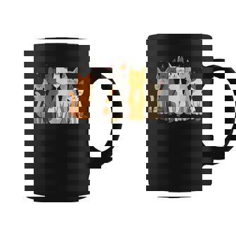 かわいい漫画の猫のイラスト コーヒーマグ - Kawaiitshirt