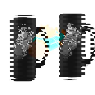 くつろぐ猫 Relaxing Cat コーヒーマグ - Kawaiitshirt