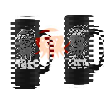 たこ たこ焼き 蛸 Tako タコ イラスト おもしろ かわいい 簡単 かっこいい 剥がれ風 デザイン コーヒーマグ - Kawaiitshirt