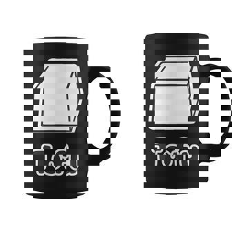 とうふ Tofu（豆腐）【Gohan ごはんタイム】ゆるくて かわいい 面白い イラスト コーヒーマグ - Kawaiitshirt