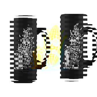 とうもろこしとポップコーンのキャラクター コーヒーマグ - Kawaiitshirt