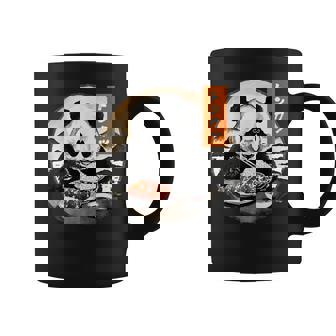 とんかつ パンダ 水墨画 日本食 日本語 おもしろ レトロ 和風 動物 コーヒーマグ - Kawaiitshirt