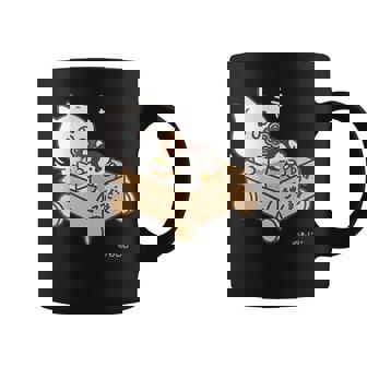 ねこぺん日和 こうきゅうなくるま ダークカラー コーヒーマグ - Kawaiitshirt