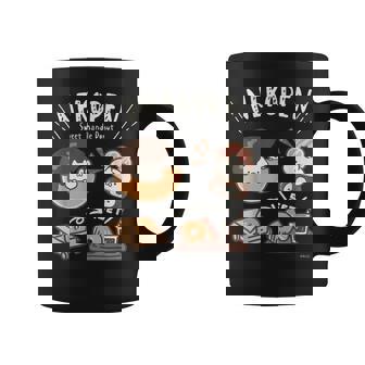 ねこぺん日和 ドーナツ ダークカラー コーヒーマグ - Kawaiitshirt