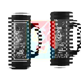 はい、私たちは面白い猫を社長として猫好きの猫好きの猫ルール面白い コーヒーマグ - Kawaiitshirt