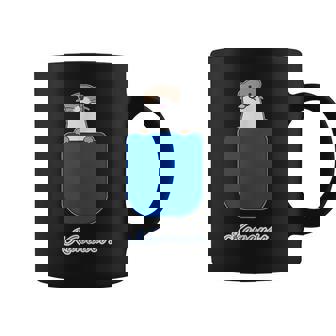 ゆるカワウソさん Otters オッターズ『いん ざ ぽけっと』（ブルーポケット）コツメカワウソ かわいい イラスト コーヒーマグ - Kawaiitshirt