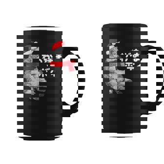 わがままボディ 猫 ねこ クリスマス サンタ 帽子 太ったねこ ぽっちゃり ねこ好き かわいい おもしろ 面白い コーヒーマグ - Kawaiitshirt