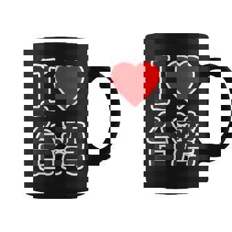 アイラブ 台湾 大きな文字（I Love ハート）【世界の国・都市】ジモtティ 旅行 観光 応援 イベント 面白い コーヒーマグ - Kawaiitshirt