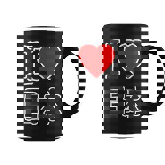 アイラブ 日本（I Love ニッポン）大きな文字 Japan Nippon【世界の都市】ジモtティ メッセージ・面白 コーヒーマグ - Kawaiitshirt