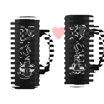 アイラブ・湯 イラスト【温泉】お風呂 マーク 銭湯 記号 ハート お土産 旅行 メッセージ・面白い デザイン コーヒーマグ - Kawaiitshirt