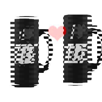 アイ・ラブ・チューブ・ハート コーヒーマグ - Kawaiitshirt