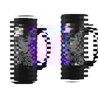 アニバエオタク美少女アニメ少女 紫髪ミステリアス コーヒーマグ - Kawaiitshirt