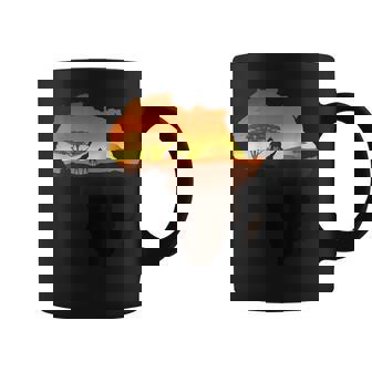 アフリカ キリン サバンナ サンライズ タンザニア ケニア アフリカ コーヒーマグ - Kawaiitshirt
