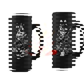 アラスカンマラミュート犬 和風 サムライ犬 コーヒーマグ - Kawaiitshirt