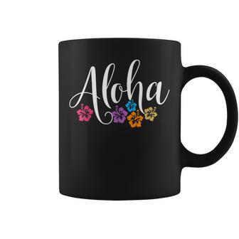 アロハ ハワイアン ハイビスカス フラワー サーファー マウイ カウアイ ハワイ コーヒーマグ - Kawaiitshirt