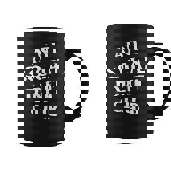 アンチソーシャルドリフトクラブホワイトロゴフロントバック コーヒーマグ - Kawaiitshirt