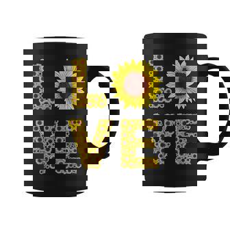 イエロー ひまわり ラブフラワー ひまわり 花柄 かわいい コーヒーマグ - Kawaiitshirt